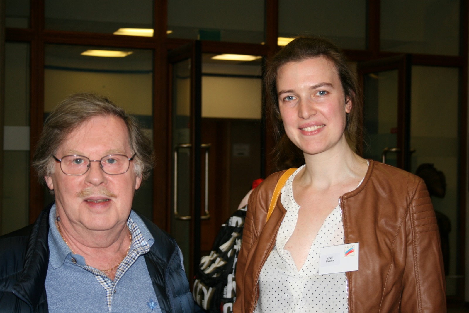 Florence Remy et Francis Bellanger, Vice-Président des Artistes Français