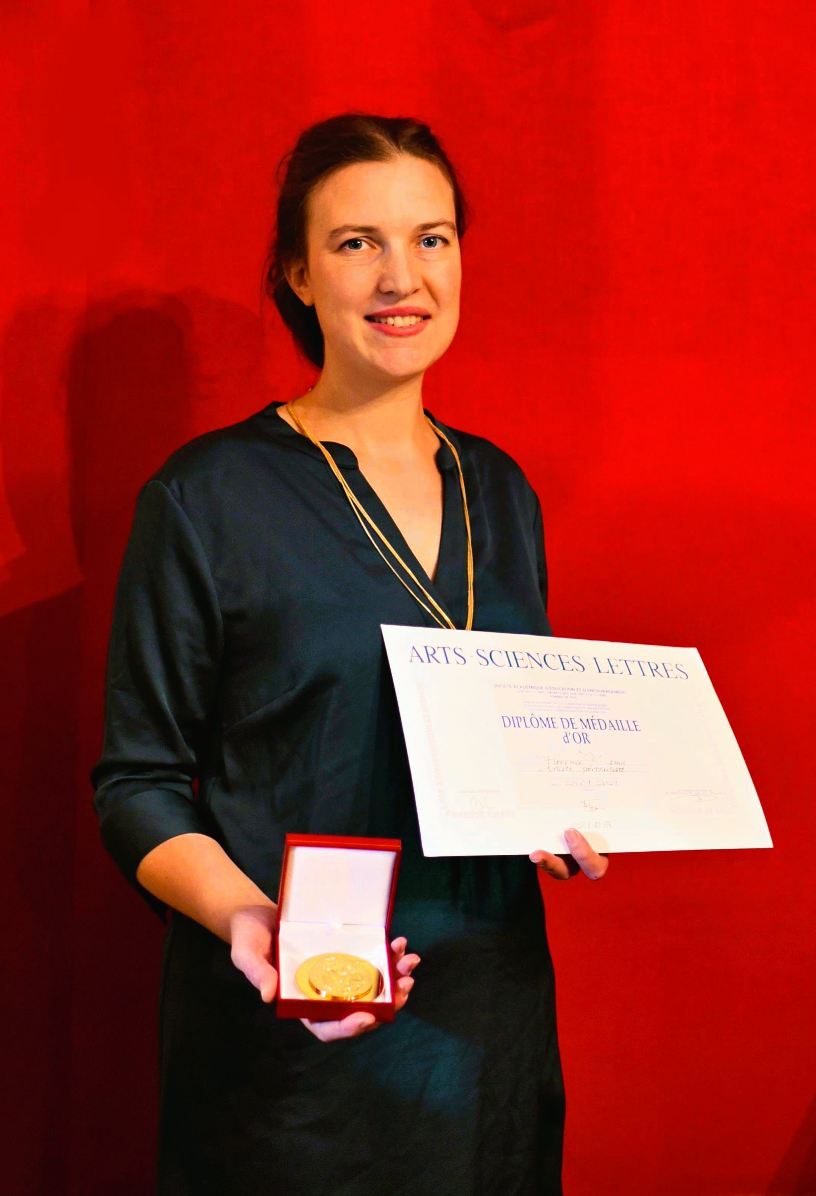 Florence Remy récompensée par la Médaille d'or